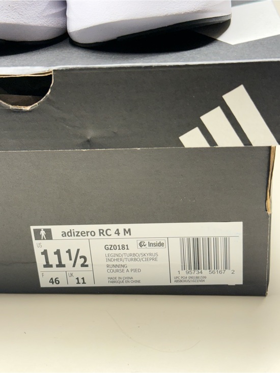 adidas Adizero RC 4 Men’s Running Shoes Size 11.5 Blue Orange New In Box GZ0181 main image 4